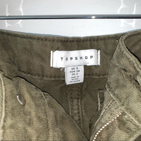 TOPSHOP cargo skirt, army green - Picture 4 of 5